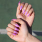Bettycora Pastel Almond Nails Sexy Lady Chrome Pink Press On Nails