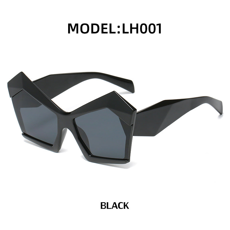 Women's Fashion Personality Street Shooting Polygonal Sunglasses - ladieskits