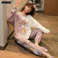 Pajamas Women Autumn And Winter Long-sleeved Pure Cotton - ladieskits - women pajamas