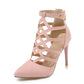 High heel cutout roman shoes - ladieskits - 0
