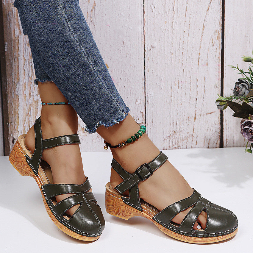 Women Everyday Wear Sewing Shoes Sandals - ladieskits - 0