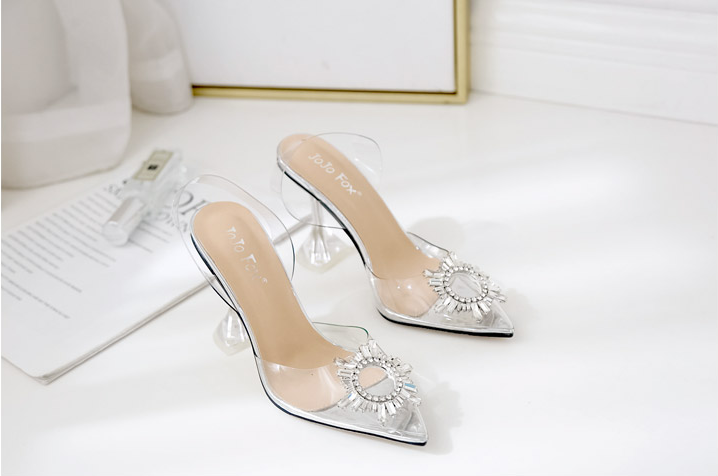 Crystal high heel sandals - ladieskits - Sandal