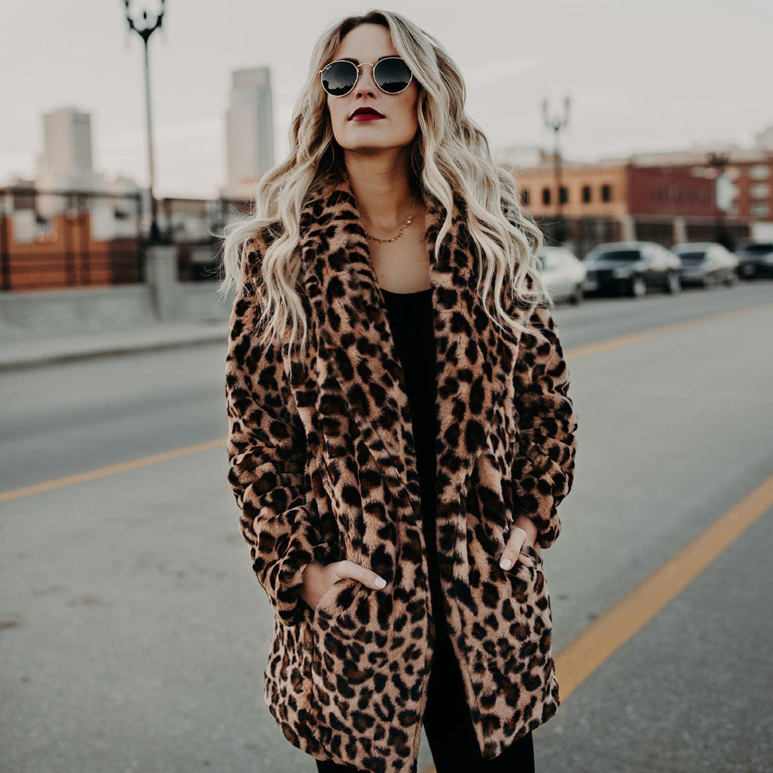 Artificial Faux Fur Women Winter Coat - ladieskits - jacket
