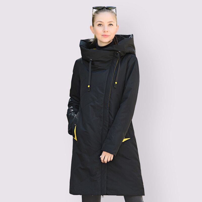 Large Winter Jackets For Women Long Jacket Outdoor Black - ladieskits - 0