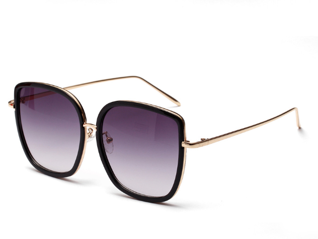 Big Square Sunglasses Women Transparent Frame Ocean Color Lens Glasses Vintage Sunglasses - ladieskits
