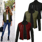 Hot sale autumn and winter new solid color fashion zipped cotton jacket women jacket - ladieskits - 0