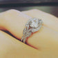 European and American Princess Rings Diamond Rings Tree Leaf Engagement Rings - ladieskits - 0