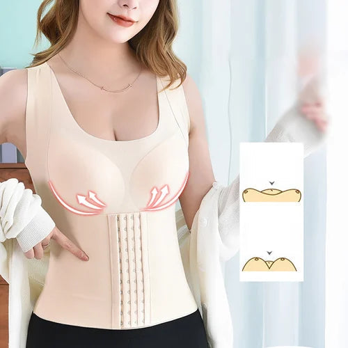 Beautiful 4-in-1 Waist Buttoned Bra Shapewear - ladieskits - waist