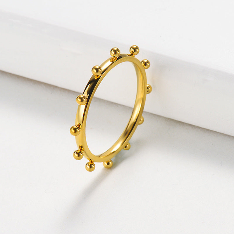 Gold Filled Love Heart Rings Chunky Hexagon Geometric Rings - ladieskits - 0