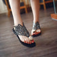 Vintage Summer Style Women Shoes Women's Sandals Platform Wedge High Heels Rhinestones Beach Rome Sandals Slipper - ladieskits - 0