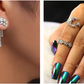 Shining Star Tassel Earrings Back Hanging Exquisite Earrings - ladieskits - luxury rings