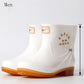 Short White Rain Boots For Men and Women - ladieskits - 0