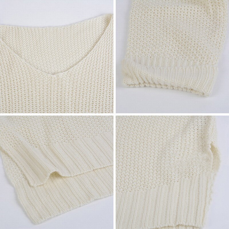 Autumn and winter strapless sweater women - ladieskits - 0