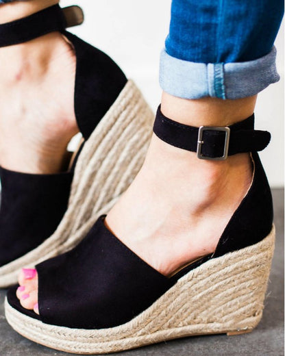 Super high heel buckle sandals - ladieskits - 0