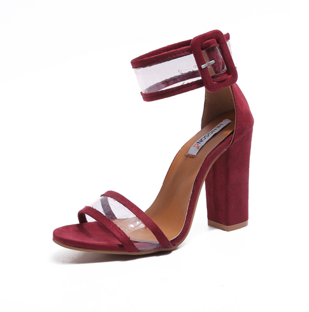Thick heel sandals with high heel sandals - ladieskits - Sandal