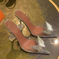 Transparent Baotou Thick Heel High Heel  Sndals Women - ladieskits - 0