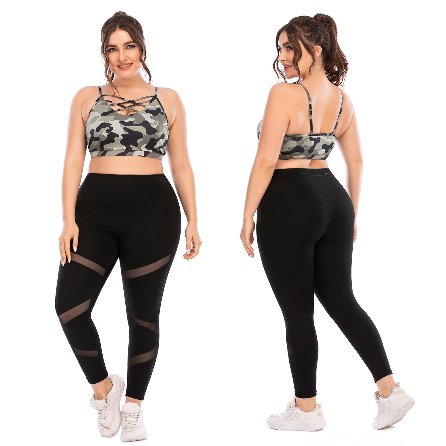 European And American Fitness Suits Plus Size Yoga Suits - ladieskits - 0