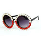 Round frame sunglasses - ladieskits