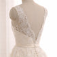 A-line Bateau Neck Lace Wedding Dress,21121002