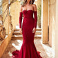 Bodycon Mermaid Long Prom Dress with Long Sleeves, Simple Prom Gown.GDC1138