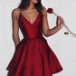 Cheap Burgundy Short Prom Dress under 100,Sweet 16 Dress,Graduation Dress,GDC1266