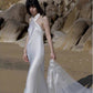 Casual Simple Silk Fitted Wedding Dress for Summer Wedding