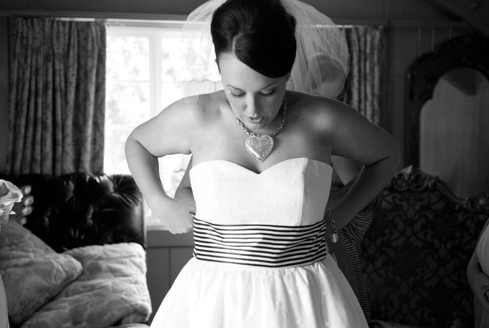 Cheap Simple Strapless Sweerheart Vintage Short Wedding Dress,20111659