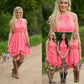 Coral Short Bridesmaid Dresses with Boots,Watermelon Bridesmaid Dresses,FS094