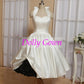 Halter neck Rockabilly tea length wedding dress,1950s Pinup Wedding Gown,Robe De Mariée Courte Pas Cher,20081002