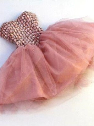 Dusty Pink Short Prom Dress For Teens 2021 Prom Dress Special Occasion Dress Peach Prom Dress MA139