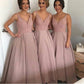 Blush Bridesmaid Dresses,Beaded Bridesmaid Dresses,Blush Pink Bridesmaid Dresses,Robe de Demoiselle D'honneur,FS046