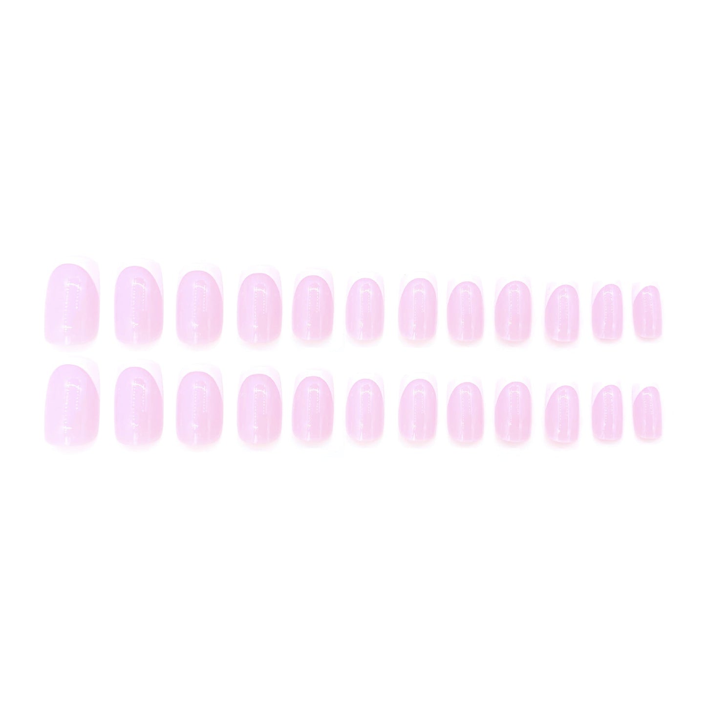 Gentle Pink Hat Medium Coffin Press On Nails