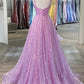 Lilac Spaghetti straps Formal Dress Prom Dress,21121303