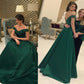 Emerald Green Prom Dress,Off Shoulder Prom Dress,Ball Gown Prom Dress,Long Prom Dress,MA140