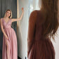 Modest Blush Pink Chiffon A line Prom Dress 8th Grade Graduation Formal Dress GDC1241