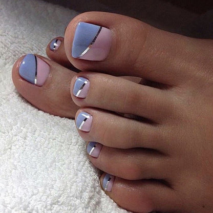 Bettycora Light Pink Fancy Toe Nails