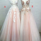 Pale Pink Tulle 2021 New Arrival Blush Pink Prom Dress  Occasion Party Dress GDC1179