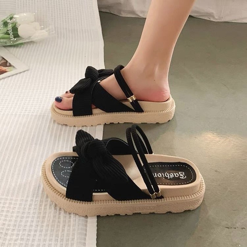 Shoes Summer Fairy Style Platform Roman Lady Sands Flat Shoe