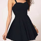 Simple Black Mini Short Formal Dress Short Black Prom Dress for Freshman,GDC1316