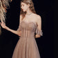 Sparkly Champagne Sequins Long Prom Dress