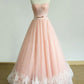 Strapless Blush Pink Tulle Prom Dress 8th Grade Dance Dress,21121319