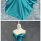 Unique Off Shoulders Turquoise Mermaid Prom Dress,21121012