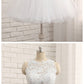White Lace Juniors Prom Dress Two Piece Homecoming Dress, 21121319