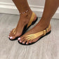 Women's Flip Flops Flat Side Large Size Fashion Sandals