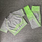 Seamless Yoga Clothing Set Knit Short Sleeves - ladieskits