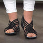 Large Size Sandals Women Low-cut Breathable Sports Braided Fish Mouth Shoes Women Sandals - ladieskits - 0