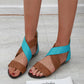 Sandals Women Summer New Style Bohemian Woven Belt Wedge Heel Women Sandals - ladieskits - 0