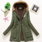 Hooded Winter Jacket Women Fashion Warm Coats Ladies Tops - ladieskits - 0