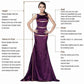 Purple Teens Ball Gown Plunge V neck Beading Prom Dress with Pockets,GDC1118